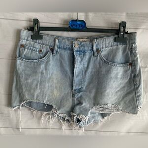 Jessica Simpson Shorts Women’s 30 Hug Me Cut-Off Button Fly Jean Shorts
